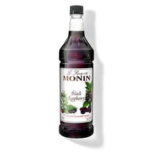 Monin Black Raspberry Premium Syrup - 1L Plastic Bottle