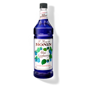 Monin Blue Raspberry Premium Syrup - 1L Plastic Bottle