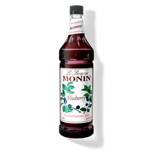 Monin Blueberry Premium Syrup - 1L Plastic Bottle