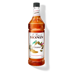 Monin Caramel Premium Syrup - 1L Plastic Bottle