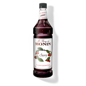 Monin Cherry Premium Syrup - 1L Plastic Bottle