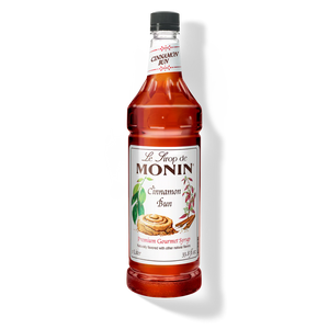 Monin Cinnamon Bun Premium Syrup - 1L Plastic Bottle