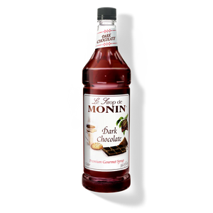 Monin Dark Chocolate Premium Syrup - 1L Plastic Bottle