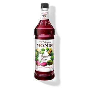 Monin Desert Pear Premium Syrup - 1L Plastic Bottle