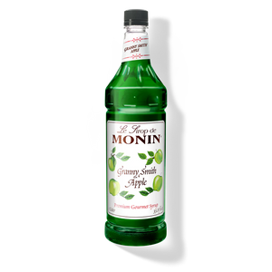 Monin Apple Granny Smith Premium Syrup - 1L Plastic Bottle
