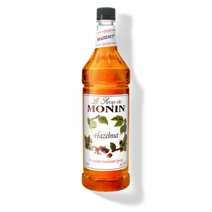 Monin Hazlenut Premium Syrup - 1L Plastic Bottle