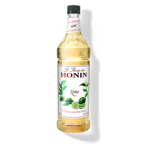 Monin Lime Premium Syrup - 1L Plastic Bottle