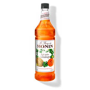 Monin Rock Melon Cantalope Premium Syrup - 1L Plastic Bottle