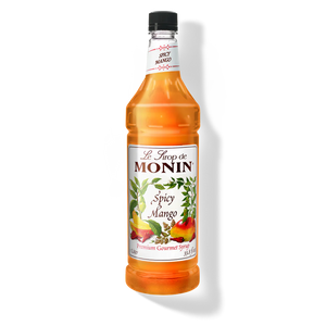 Monin Spicy Mango Premium Syrup - 1L Plastic Bottle