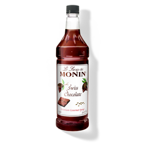 Monin Swiss Chocolate Premium Syrup - 1L Plastic Bottle