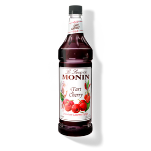 Monin Tart Cherry Premium Syrup - 1L Plastic Bottle