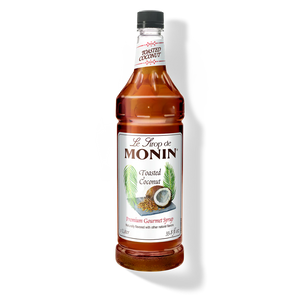 Monin Toasted Coconut Premium Syrup - 1L Plastic Bottle