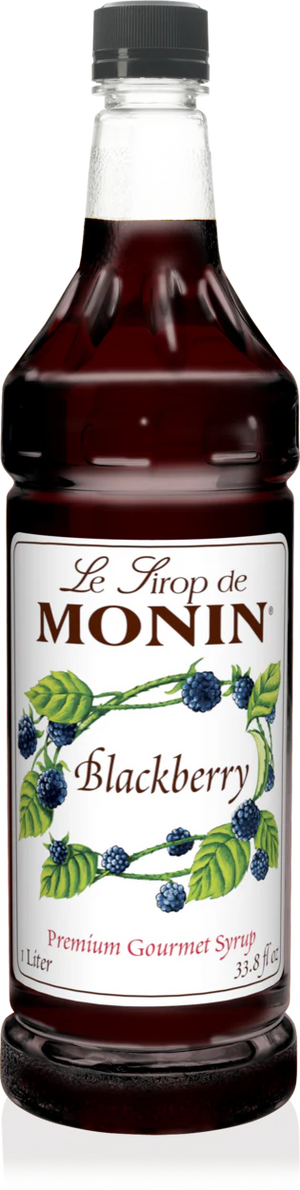 Monin Blackberry Premium Syrup - 1L Plastic Bottle