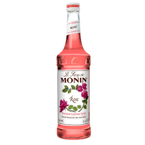 Monin Rose Syrup - 750 mL Glass Bottle
