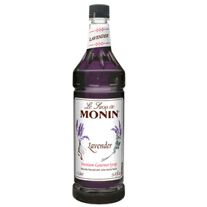 Monin Lavender Premium Syrup - 1L Plastic Bottle