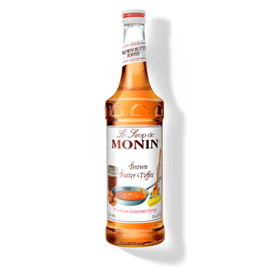 Monin Brown Butter Toffee Syrup - 750 mL Glass Bottle