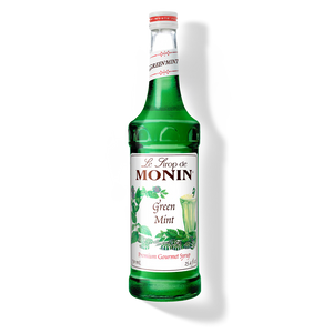 Monin Green Mint Syrup - 750 mL Glass Bottle