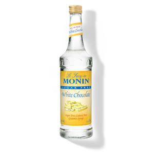 Monin Sugar Free White Chocolate - 750 mL Glass Bottle