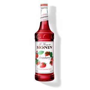 Monin Strawberry Syrup - 750 mL Glass Bottle