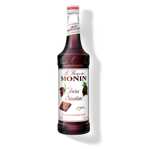 Monin Swiss Chocolate Syrup - 750 mL Glass Bottle