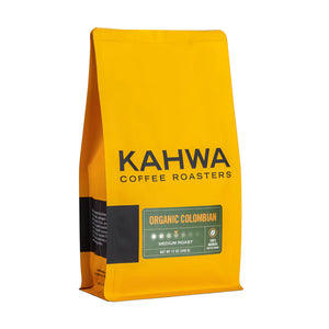 Kahwa Organic Colombian Coffee - 12OZ YELLOW BAG WB