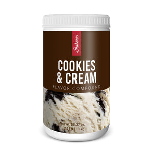 Itaberco Cookies & Cream Flavor Compound - 1 kg Jar