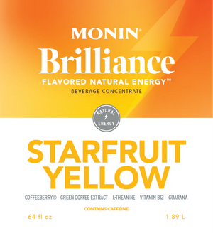 Monin Starfruit Yellow Natural Energy - 64oz Bottle
