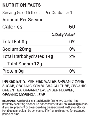 221BC Kombucha Moringa Lavender Keg - 5.16 GAL