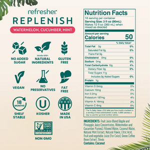 SMARTFRUIT - REPLENISH (WATERMELON, CUCUMBER, MINT) - 6/480Z